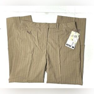 Vintage Sears Jessica Plus Womans 18 W Tan Plaid Dress Pants Pleated 90s Stretch